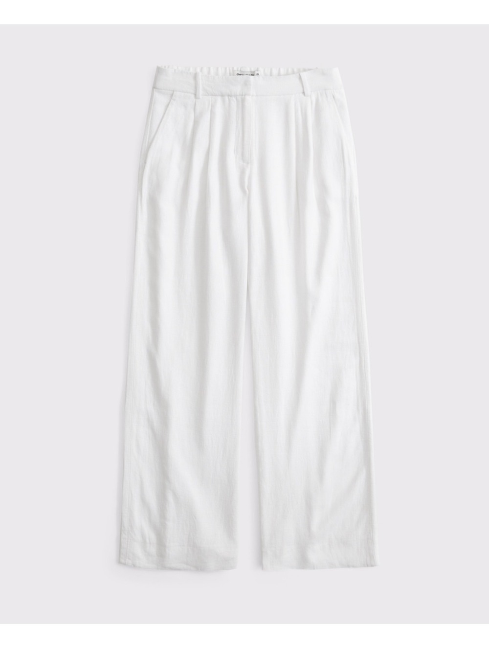 Abercrombie & Fitch Sloan Low rise linen blend Tailored trousers
